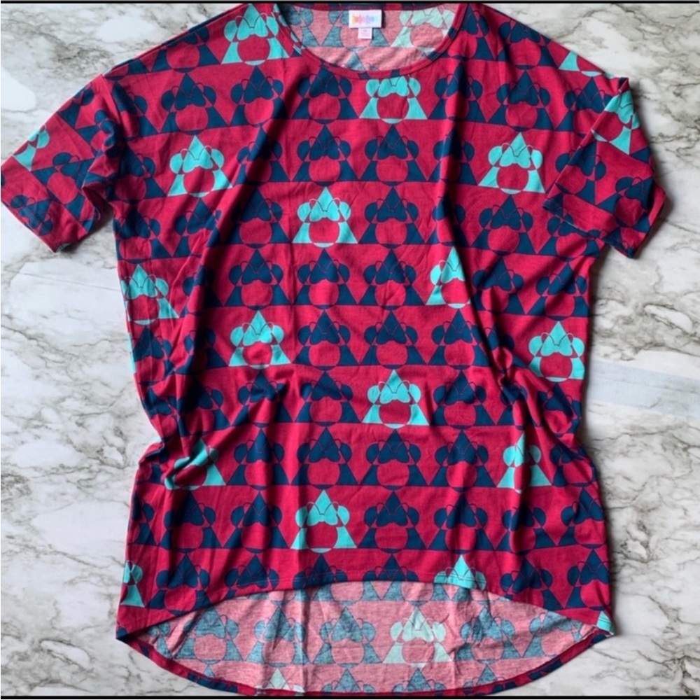 LulaRoe womens top Irma Minnie Mouse Disney Collection tunic size Medium